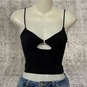 Out From Under Black Cutout Cami Top
